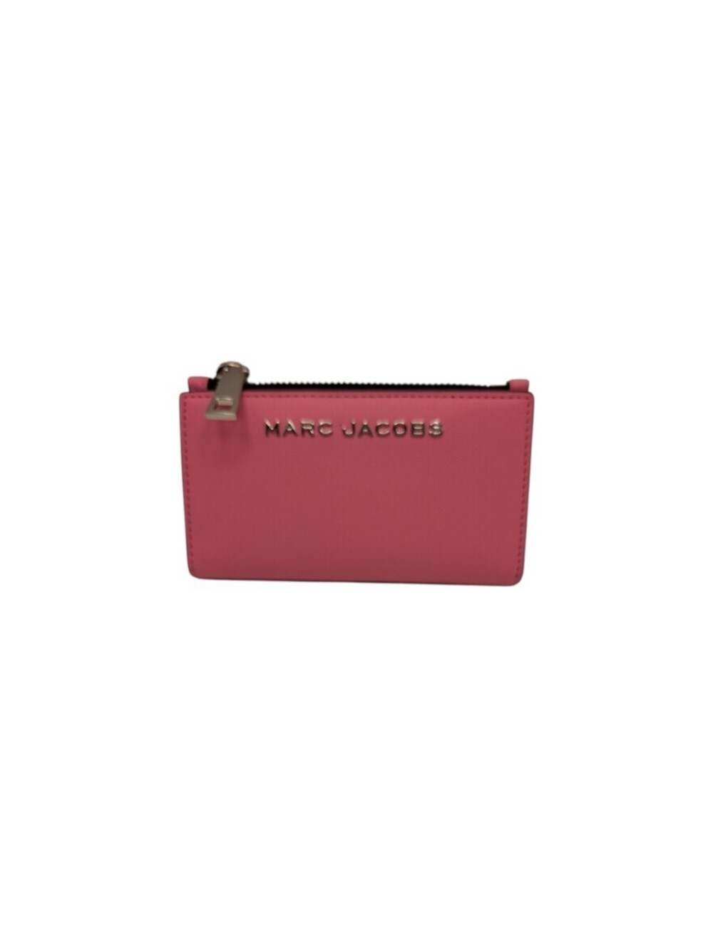 Marc Jacobs Coral Pink Zip Card Holder Wallet